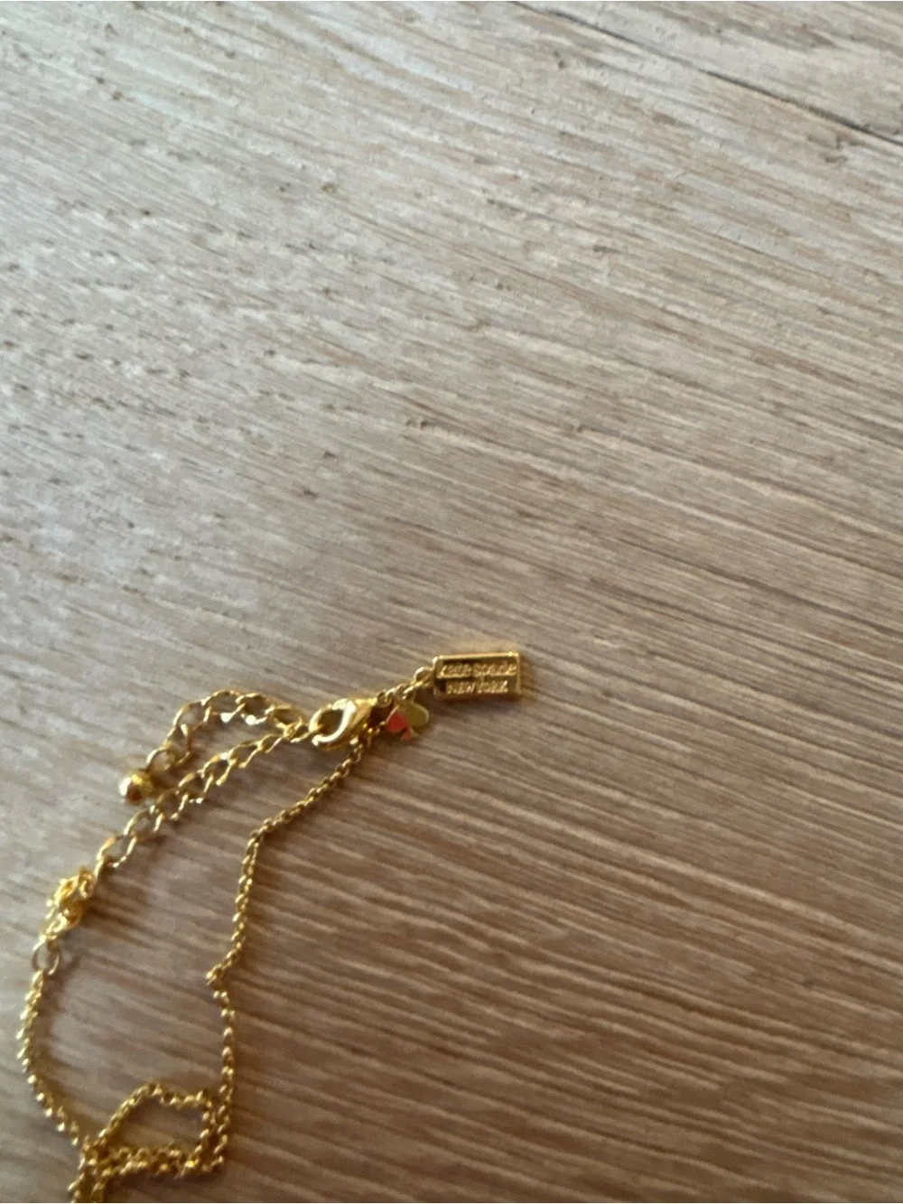 kate spade Gold Crystal Open Circle Pendant Necklace